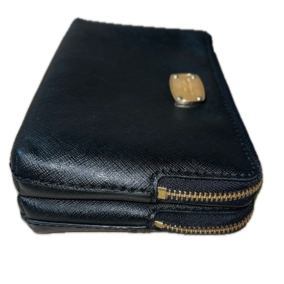 MICHAEL Michael Kors Black Double Zip Wristlet